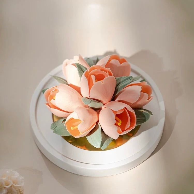 "Porcelain Tulip · Velvet Dawn" Artisanal Diffuser