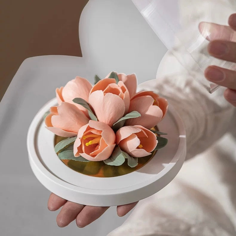 "Porcelain Tulip · Velvet Dawn" Artisanal Diffuser