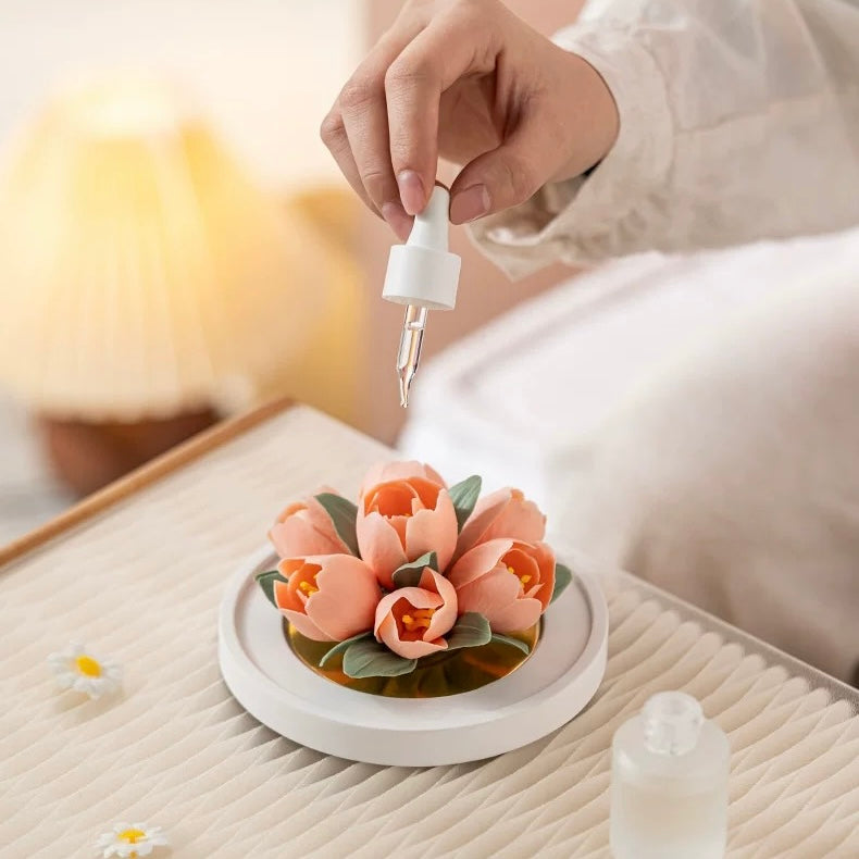 "Porcelain Tulip · Velvet Dawn" Artisanal Diffuser
